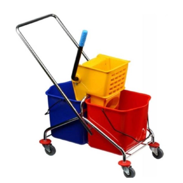 Double Mop Wringer Trolley Side Press  | Model: 50 LTR Surie Polex