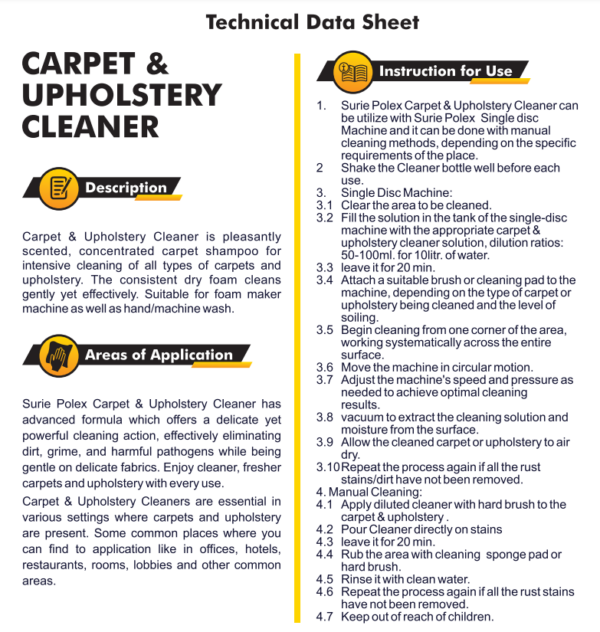 Carpet & Upholstery Cleaner - Image 3