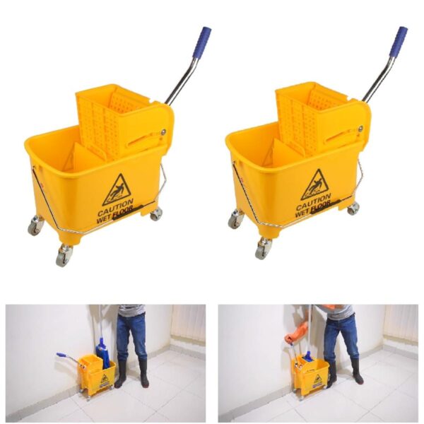 Single Mop Wringer Trolley - Surie Polex | Model: 20L - Image 2