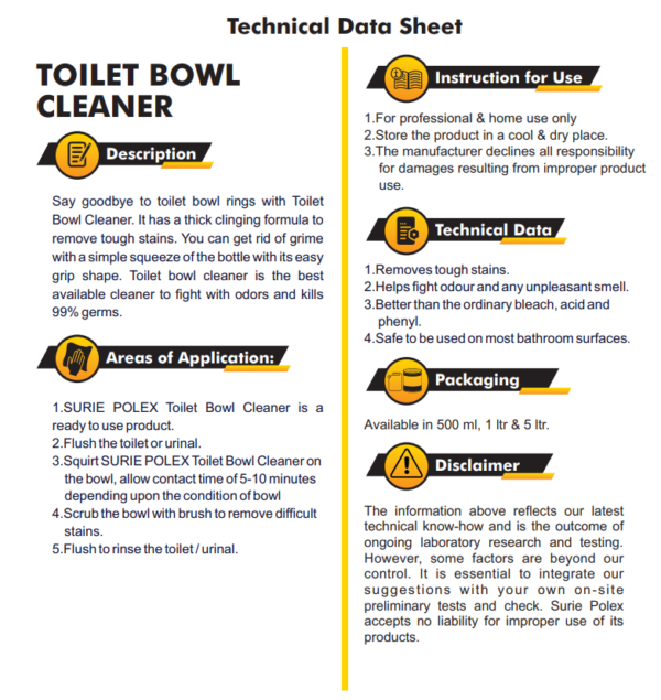 Toilet Bowl Cleaner| Model: 1 LTR. - Image 4