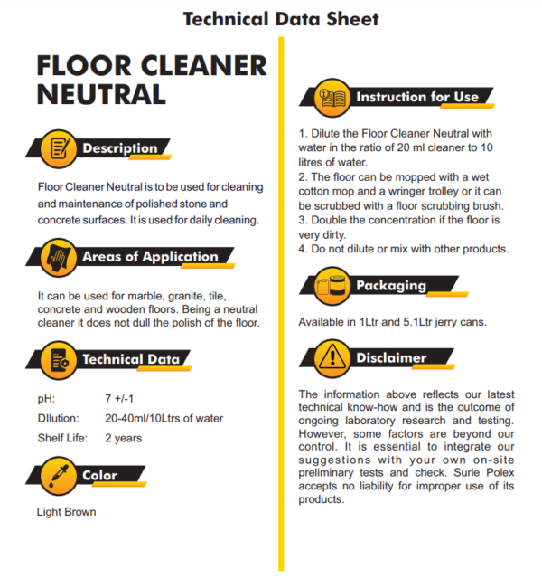 Floor Cleaner Neutral - Surie Polex - Image 5