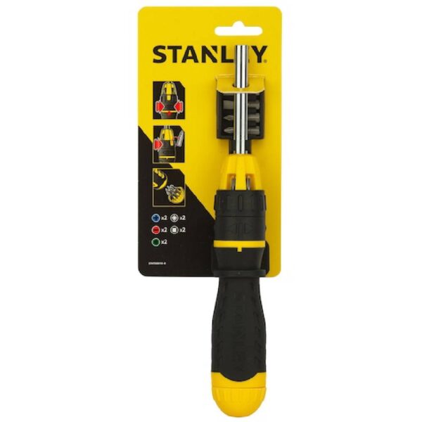 10 Pc Multibit Ratcheting Screwdriver Model No: STHT68010-8 - Image 6