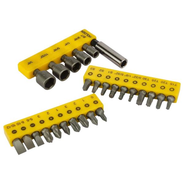29 Pc Screwdriver Insert Bit Set Model No: 68-071-23 - Image 4