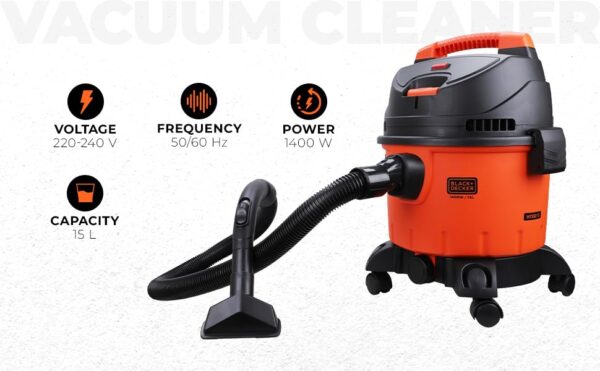 15 Liter Vacuum Cleaner Black + Decker I WDBD 15 - Image 2