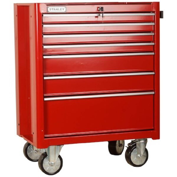7 Drawer Roller Cabinet - Red Model No:  93-557L - Image 3