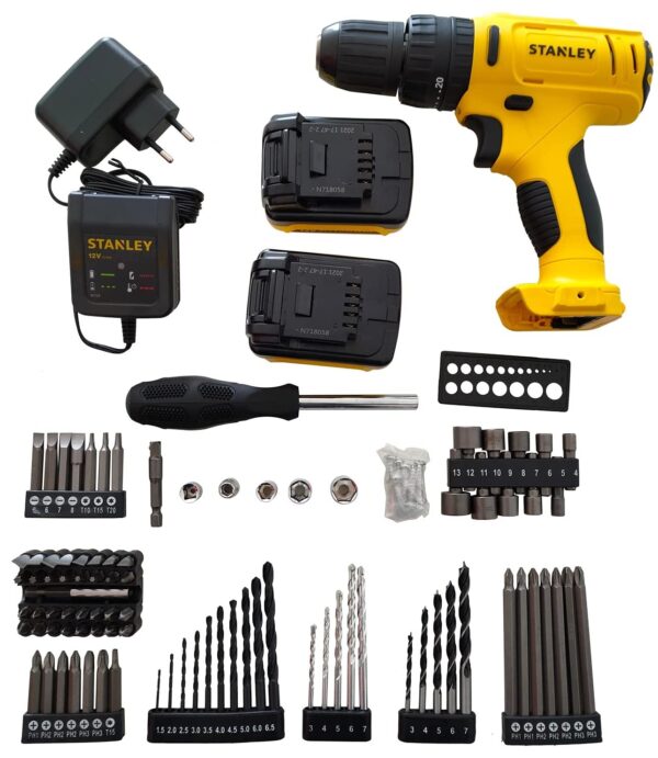 STANLEY CORDLESS ELECTRIC DRILL I SCH121S2KA - Image 4
