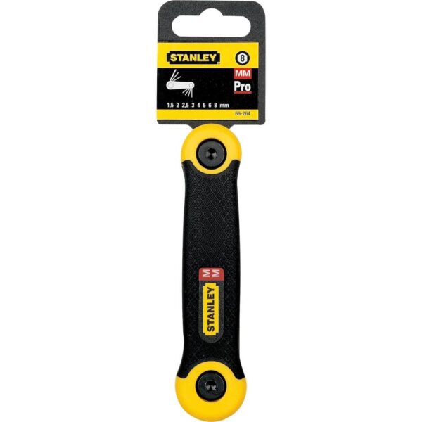 8 Pc Metric Folding Hex Key Set Model No: 2-69-264 - Image 2