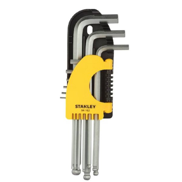 9 Pc Long Spherical Head Hex Key Set - Metric Model No: STMT94162-8 - Image 4