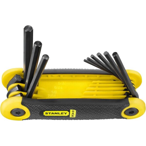 9 Pc Sae Folding Hex Key Set Model No: 2-69-265 - Image 4