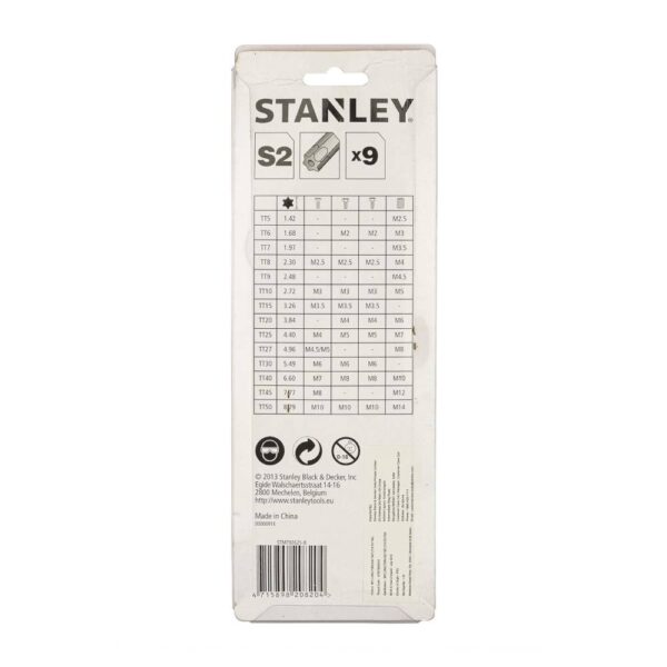9pc Long Torx Key Set Model No: STMT92625-8 - Image 8