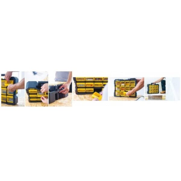 Fatmax Flip Bin Organizer Model No: FMST81077-1 - Image 2