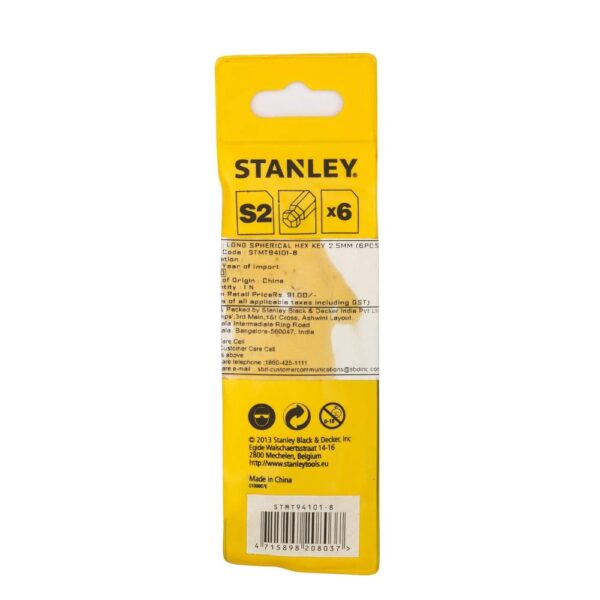 Long Ball End Hex Key Model No: STMT94101-8 - Image 5