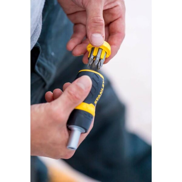 Multibit Stubby Ratcheting Screwdriver Model No: 0-66-358 - Image 4