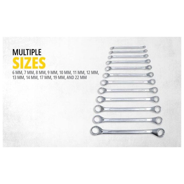 Shallow Offset Ring Spanner Set - Crv Model No: 70-395E - Image 8