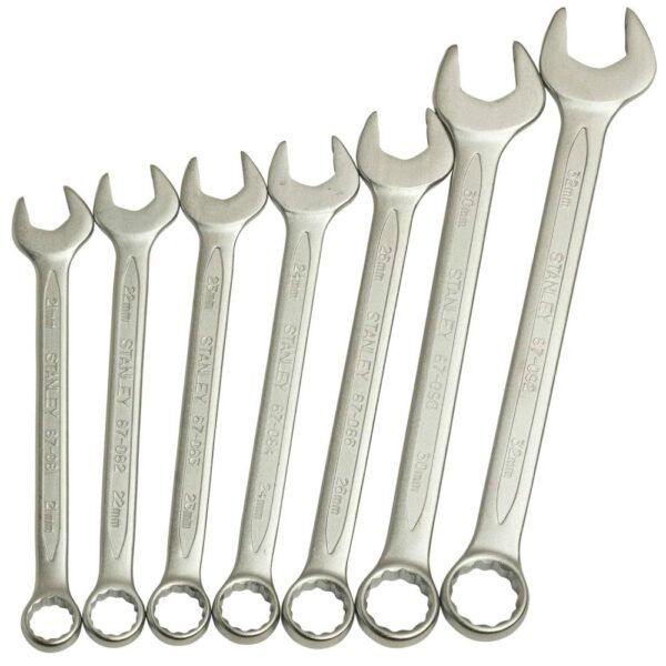 Slimline Combination Spanner Set Model No: 1-87-038 - Image 3