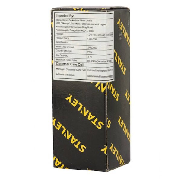 1/2" 6 Pt Standard Socket Model No: 1-86-536 - Image 2
