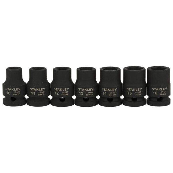 1/2" Drive Impact Socket Set Model No: STMT73916-8 - Image 5