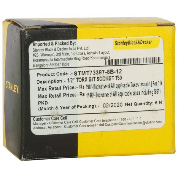 1/2" Torx Bit Socket Model No: STMT73397-8B - Image 6