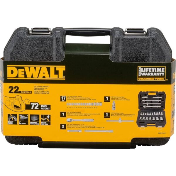 22pc 1/2" Socket Set Model No:  DWMT19241-1 - Image 2