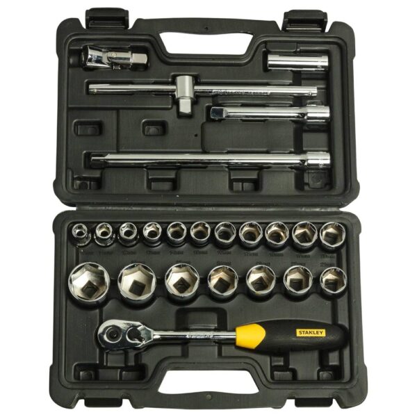 12dr 26pcs Pear Head Ratchet Set Metric Model No: STMT45503 - Image 6