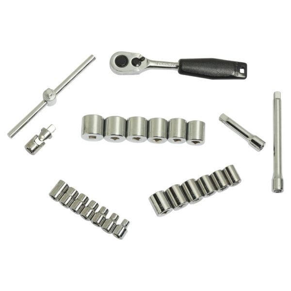 24pc 3/8 Sq Dr. 6pt Socket Set Metric Model No: 89-516 - Image 5