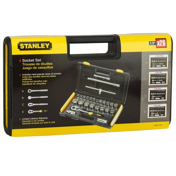 25pc 1/2 Sq. Dr.12pt Socket Set Imp Model No: 86-478 - Image 6