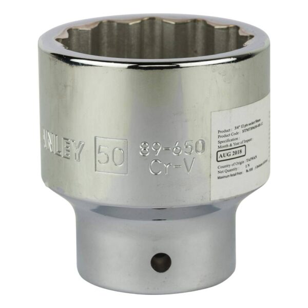 3/4" 12 Pt Socket Model No: STMT89650-8B - Image 6