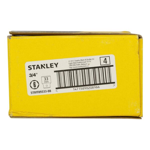 3/4" 6pt Socket Model No: STMT89333-8B - Image 7