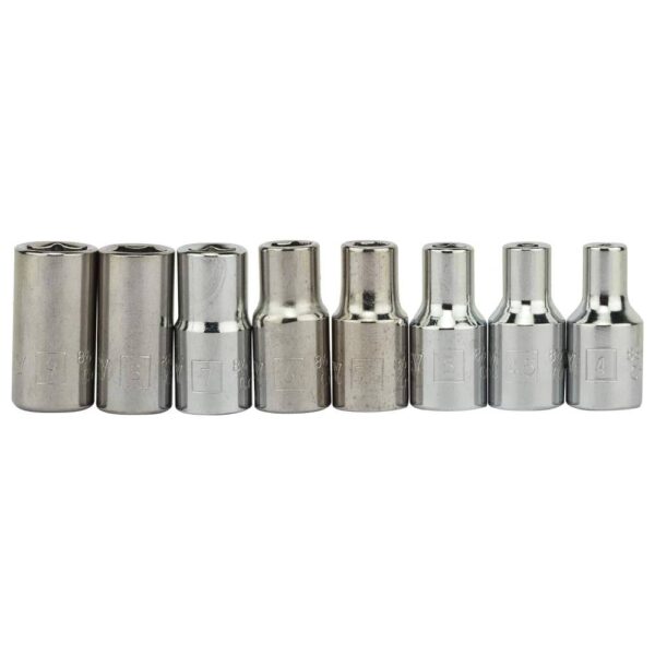 35pc 1/4 Sq. Dr. Socket Set 6pt Met Model No: 1-89-033 - Image 5