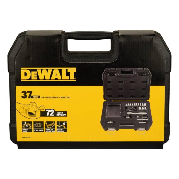 37 Pc 1/4" Socket Set Model No:  DWMT19238-1 - Image 7