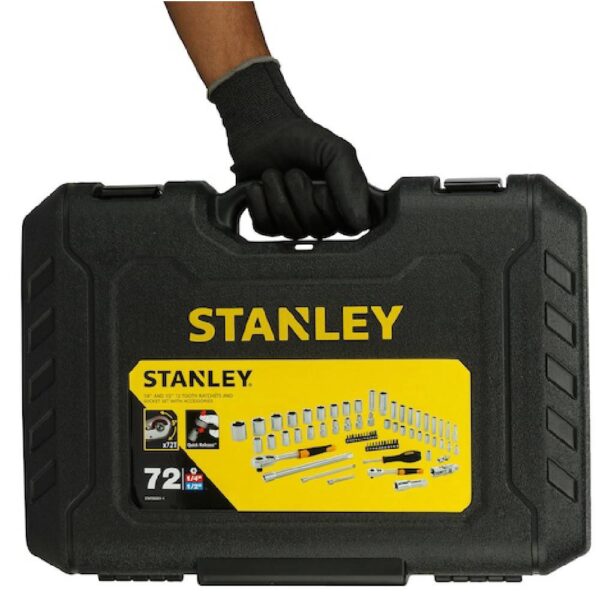72 Pc 1/4"+1/2" Socket Set Model No: STMT82831-1-12 - Image 2