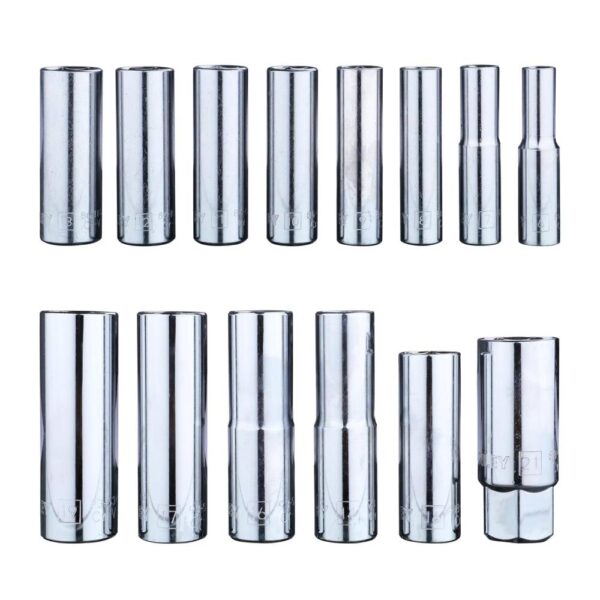 86pc 1/4 & 1/2 Sq.dr. Socket Set-6pt Met Model No: 94-190 - Image 7