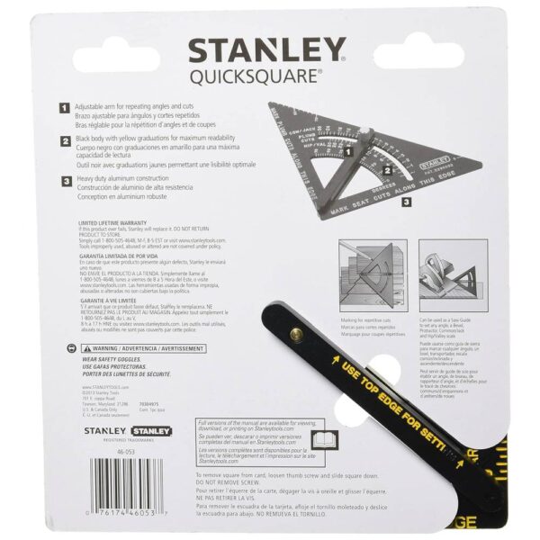 Adjustable Quick Square Model No: 46-053 - Image 5