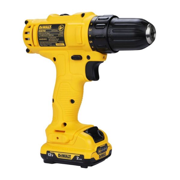 12v Drill Driver Model No: DCD700D2-B1 - Image 2