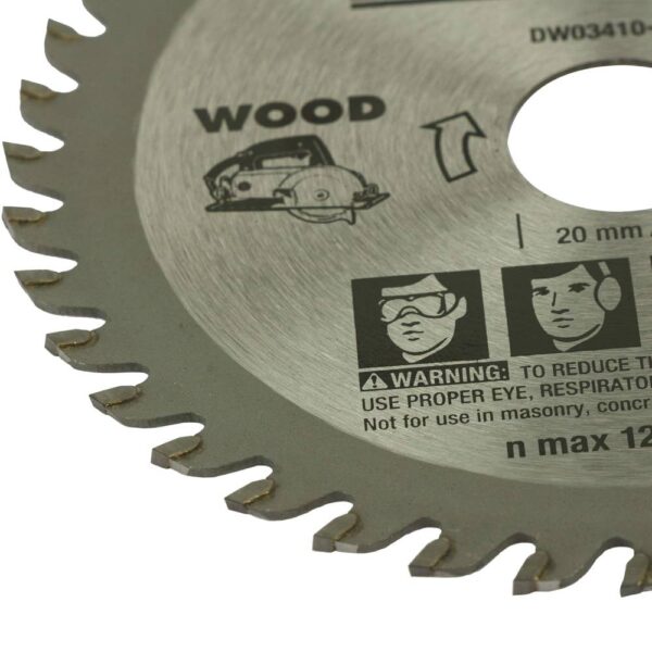 Dewalt Dw03410 110mm 40t Tct Circular Saw Blade For Cutting Mdf Plywood And Laminated Wood Model No: DW03410-IN - Image 6