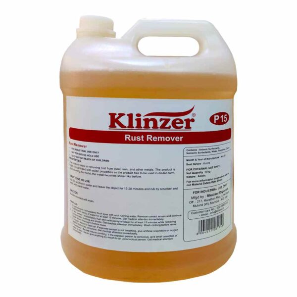 Rust Remover Model No: 5 Ltr